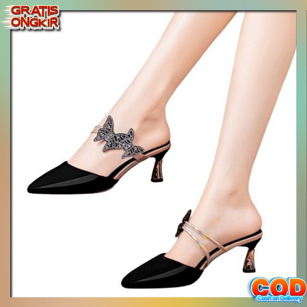 Sendal Haihil Sandal Haihils High Heels Pesta Wanita Import Terbaru Kekinian Amt18 Zara Hak Tahu Zr 