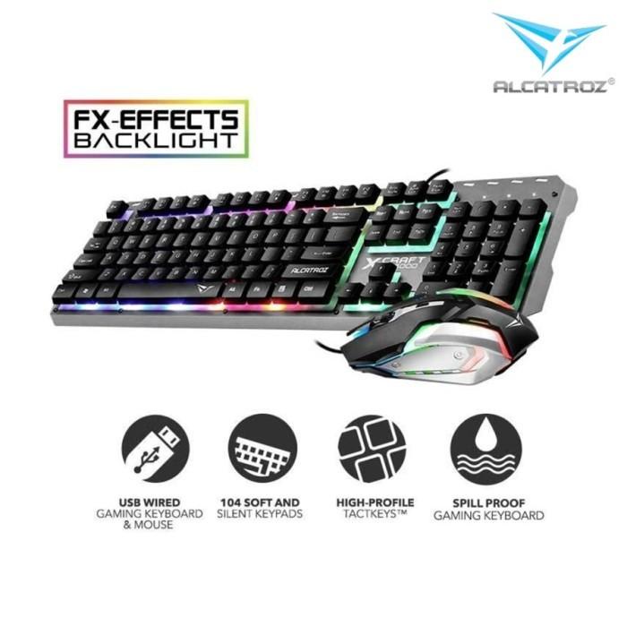 Keyboard Mouse Combo Alcatroz Xc-3000 Wired 2400Cpi - Alcatroz Xc3000