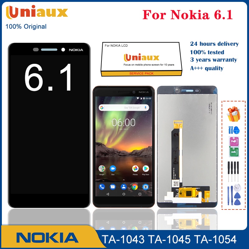 5.5"; Original For Nokia 6.1 2018 Nokia 6.1 TA-1043 TA-1045 TA-1050 LCD Display Touch Screen Glass P