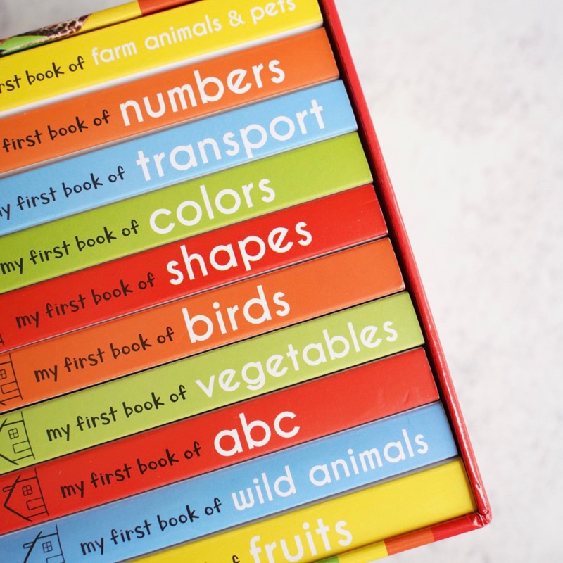 My First Library Set Of 10 Board Books Buku Abc Edukasi Anak Bergambar
