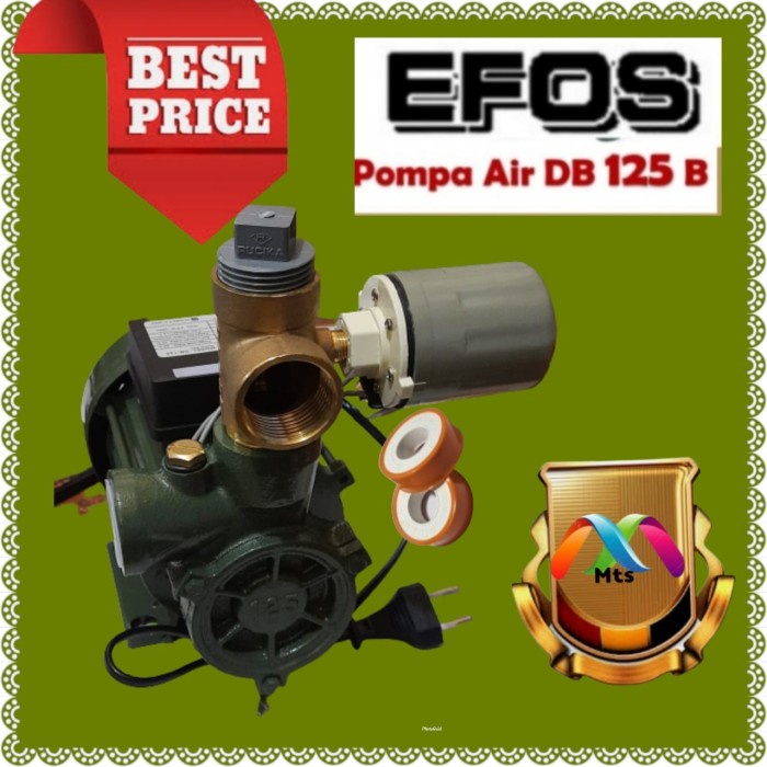 MESIN POMPA AIR 125 WATT OTOMATIS SUMUR DANGKAL MOSWELL DB 125A