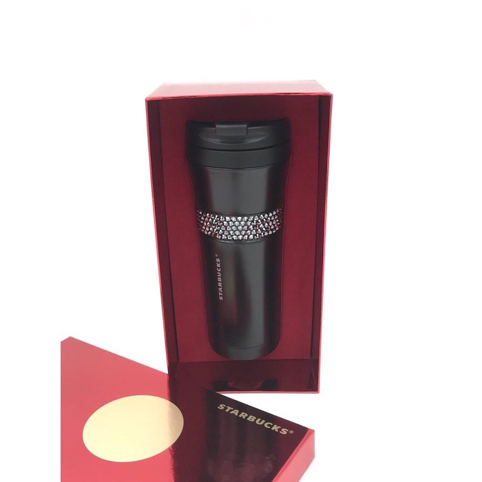 Starbucks Stainless Steel Tumbler With Swarovski Crystal Black