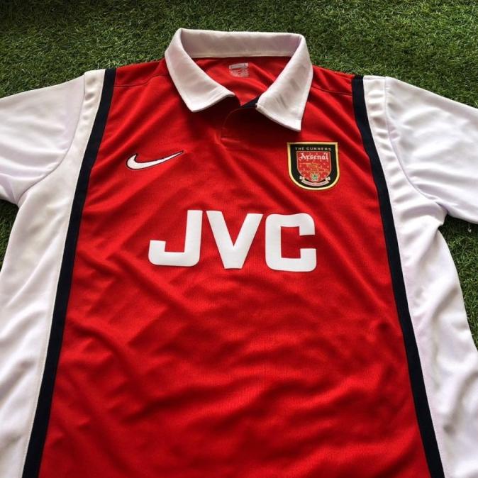Jersey Bola Retro Arsenal Home 98/99
