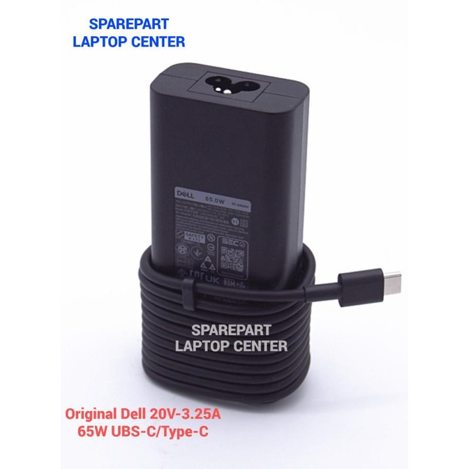 Adapter Charger Dell 65W Type-C Dell Chromebook 13 3380 5285 5289 7275