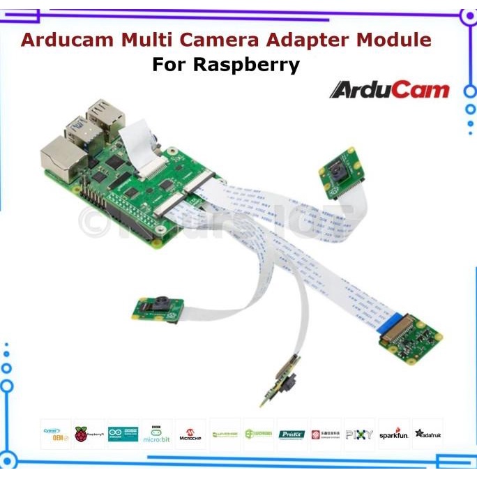 Arducam Multi Camera Adapter Module For Raspberry Pi IMX219 / IMX477