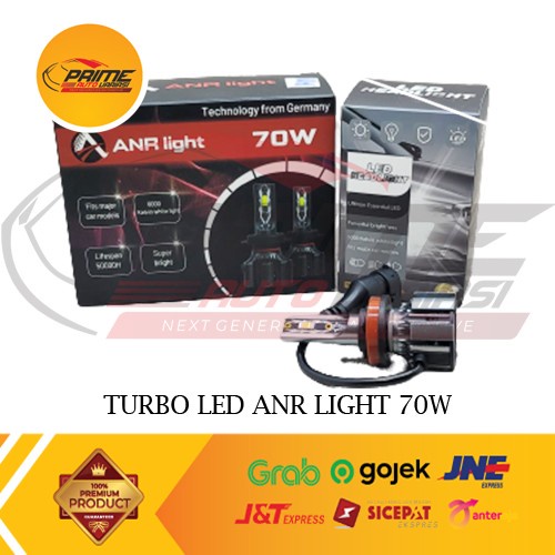 TURBO LED ANR LIGHT 70W GERMANY H4 H11 H16 H8 H9 HB3/9005 HB4/9006 H7 terlaris