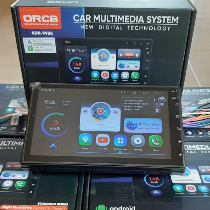 Bestseller Head Unit Orca Android 7 Inch Orca Adr 9988 New Series Apple Car Play