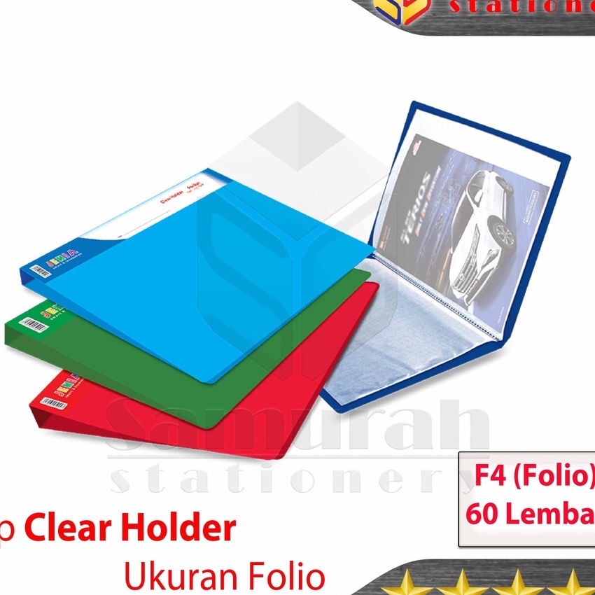 

[♡P㊚T-L] Map Clear Holder 60 Pocket Polos Folio Jenia / Album Plastik isi 60 lembar Kantong Bening / Map Katalog List Hargasuper.kerren..!
