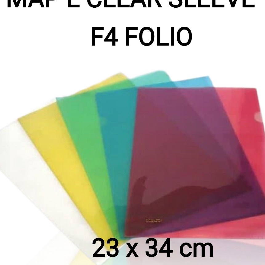 

(SN❦-R☞> Map L Bening/ Map Plastik Transparan/ Clear Sleeves F4 FOLIO/ paling.laris.!!