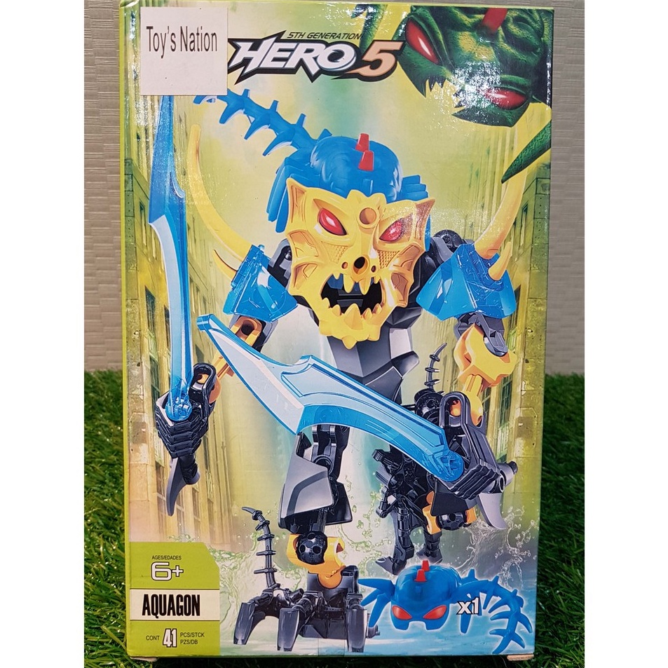 Grosir AQUAGON Brain Attack Hero 5 Robot Star Wars Building Blocks Kids 049 b Terbaru ❤.