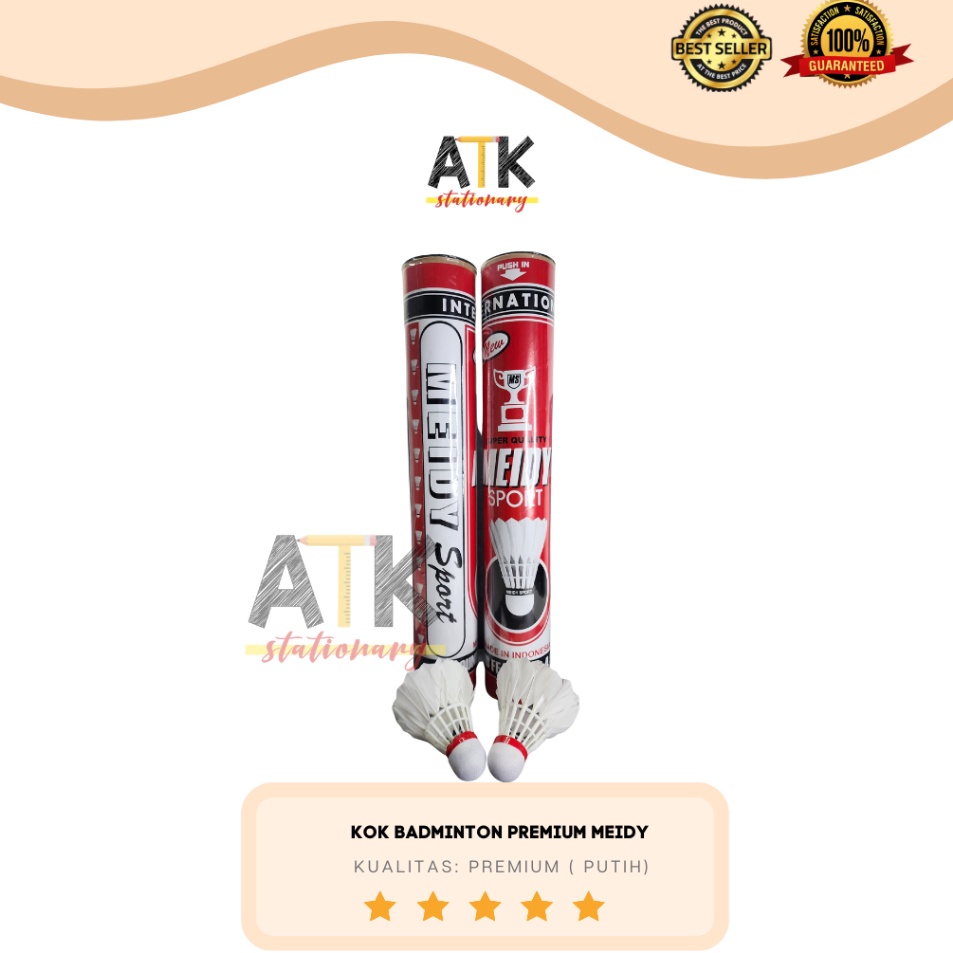 ーKOz Shuttlecock Kok Meidy Cock Bulu Tangkis Premium Badminton ( 12 Pcs) atk i Paling Dicari ✎.
