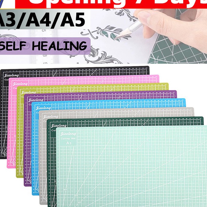 

(☆ O❦4R> A3/A4 PVC Cutting Mat Cutting Pad Board Double-sided DIY Tool Cutting Board-Papan- amanaah.