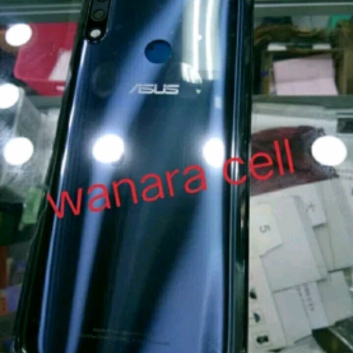 Back door backdoor kesing belakang Asus Zenfone max pro M2 blue ori