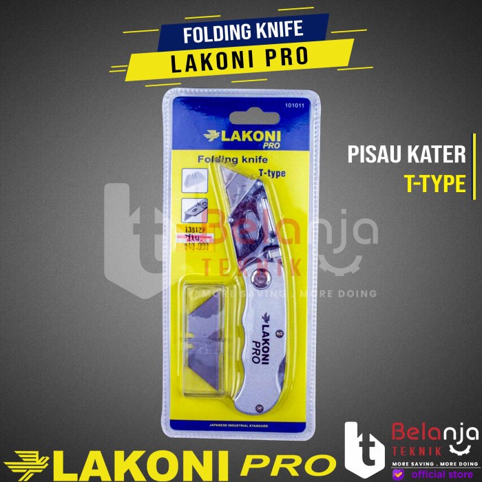 

Lakoni Pro Pisau Cutter Lipat T-Type Folding Knife Pemotong Kertas keren