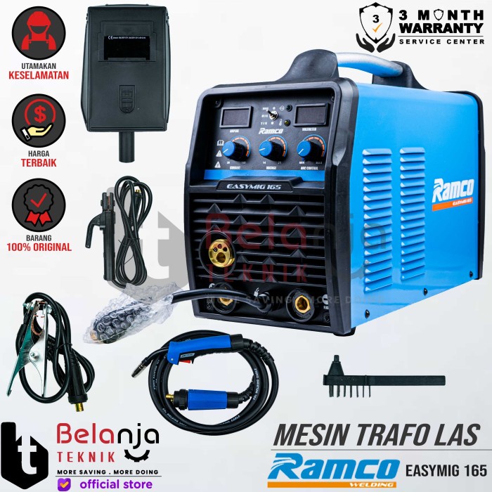 Ramco Mesin Travo Las Listrik Inverter Easy Mig 165 Trafo 165 keren