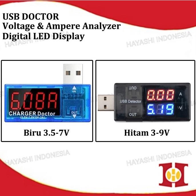 USB Charger Doctor Pengukur Amper Volt