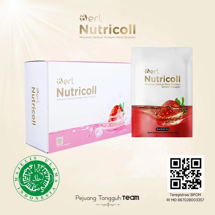 Berl Nutricoll /Minuman Kolagen /Suplemen kolagen /Collagen Drink