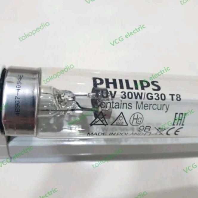 Sale Terhott  Philips Lampu Uvc Steril Kuman 30W Germicidal Include