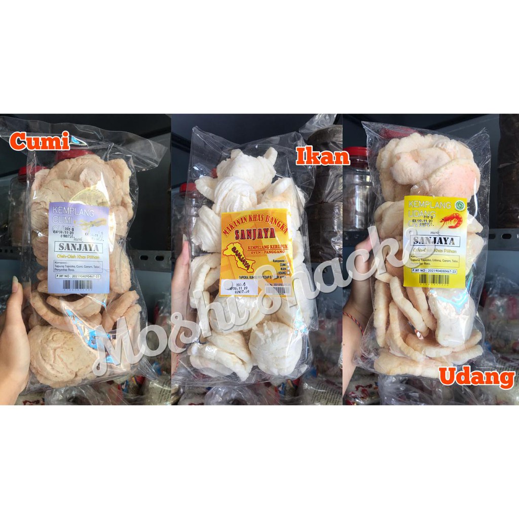 

Krupuk Kemplang Oven Sanjaya Ikan Cu Udang 160Gr Bangka / Kerupuk Bangka Sehat Tanpa Nyak