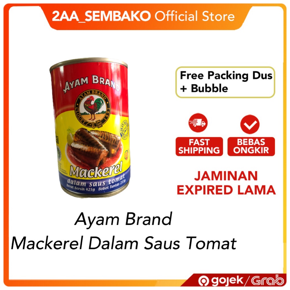 

Ayam Brand Sarden Maerel Tomat Ayam Brand - Ikan Maerel Makarel Kaleng Saus Tomat