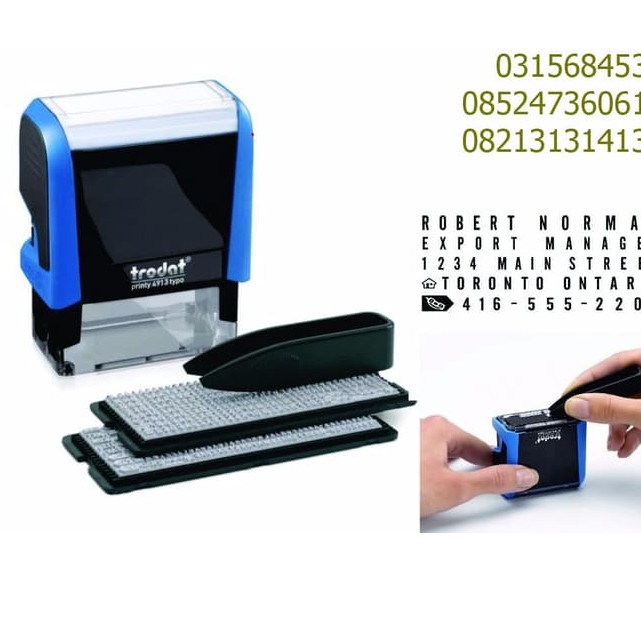 

Bestseller Stempel Huruf Angka Stempel Bongkar Pasang Trodat 4913 Typo