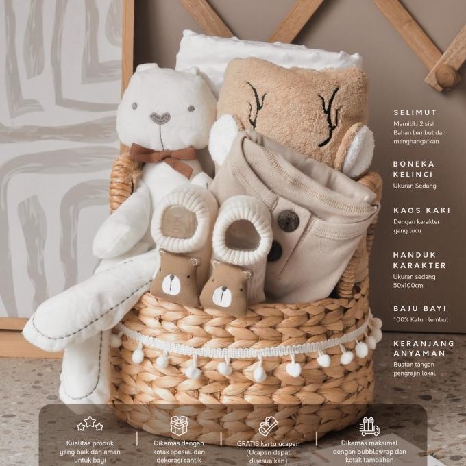 

Newborn Hampers Gift Set | Baby Hampers | Hampers Bayi | Kado Bayi