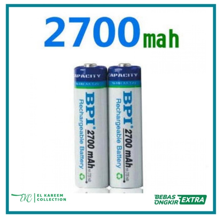 Baterai Cas Isi Ulang AA 2700 mAh 4 PCS Enelong BPI Nimh Rechargeable