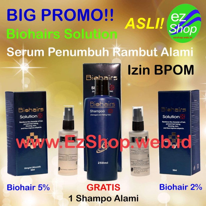 Big Promo Bio Hair Solution Free Shampo Tonic Asli Ez Shop (Biohairs)