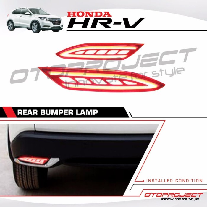 Lampu Bemper HRV Merah OTOPROJECT ready
