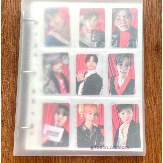 

[♪F-➲T13> Binder & Sleeve Transparan A4 3 Ring [Besar] untuk Photocard/Polaroid/Postcard KPOP virral..!