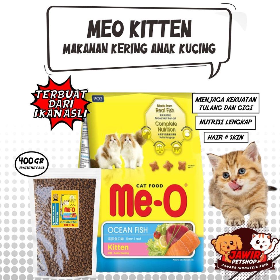 Terlaris Meo Kitten Ocean Fish 400Gr Dry Cat Food Makanan Anak Kucing Kiten Kering Murah Untuk Anakan Persian Pakan Persia Kecil Anggora Pelebat Anti Rontok Bulu Panjang Lebat Rc Catfood Me-O 400 Gr