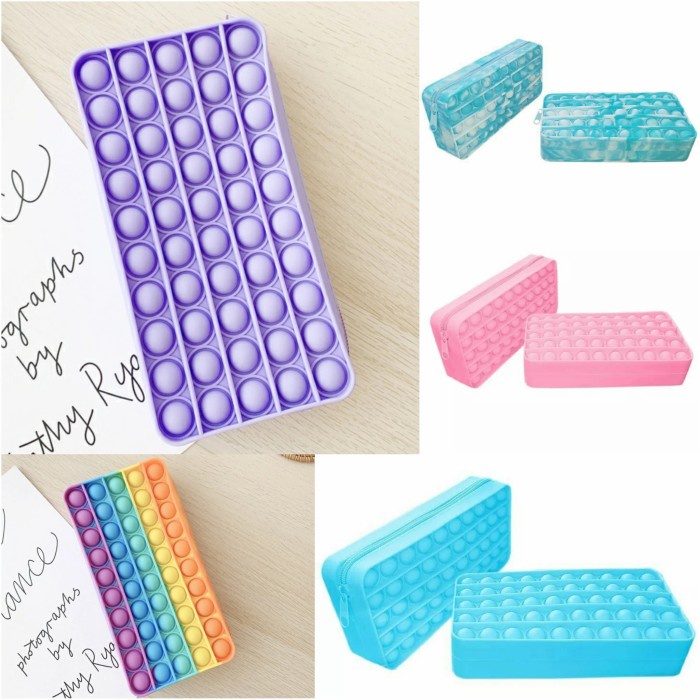 

PENCIL CASE / KOTAK PENSIL POP IT MODEL POLOS IMPORT