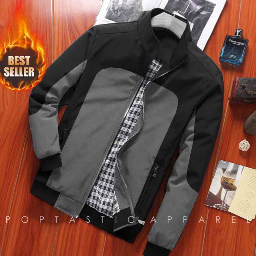 Terlaku. Jaket Pria REI Outdoor Semi Waterproof Anti Air Jaket Harrington Musim dingin