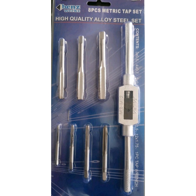 New Alat Snai Senai Hand Tap Tapping Drill Bit Bits Mata Bor Pembuat Uli