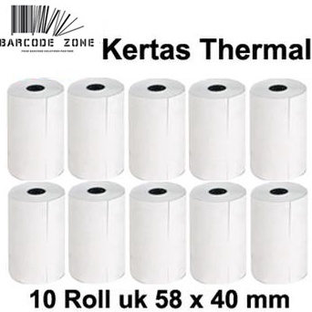 

Kertas Struk Thermal Paper / POS Mobile Printer - EDC VSC 58x40mm -13 ➨Serba Murah