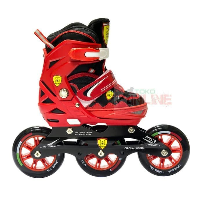 Sepatu Roda Speed Lynx Sps65 Semi Speed Inline ( Red ) Berkualitas