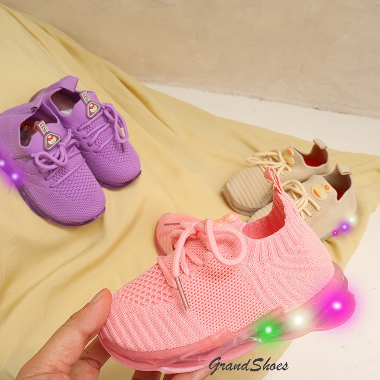 ➷Terlaris➳ SEPATU LED ANAK YUCATAN RAJUT SIZE 26-30 LIVE09 K82