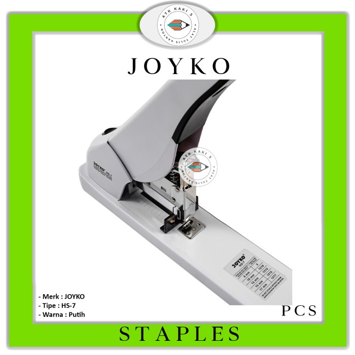 

Bestseller Joyko Heavy Duty Stapler Hs - 7 [ 1 Pcs ]