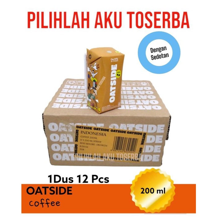 

Oatside Coffee Sedotan Susu Oat Milk 200Ml - ( 1 Dus Isi 12 Pcs )