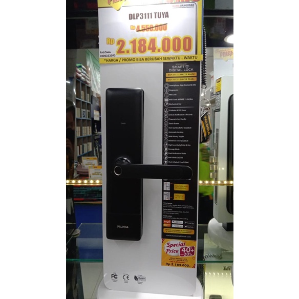 DIGITAL LOCK / SMART LOCK SMART HOME KUNCI PINTU PALOMA DLP 3111 TUYA