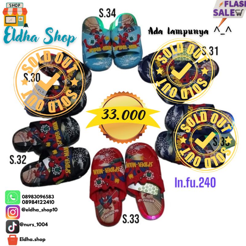 Sendal anak-anak laki-laki