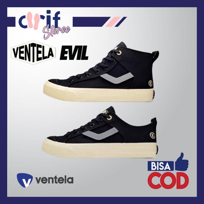 Ventela x Evil x Papa Gading All Is Well High Low Black Original