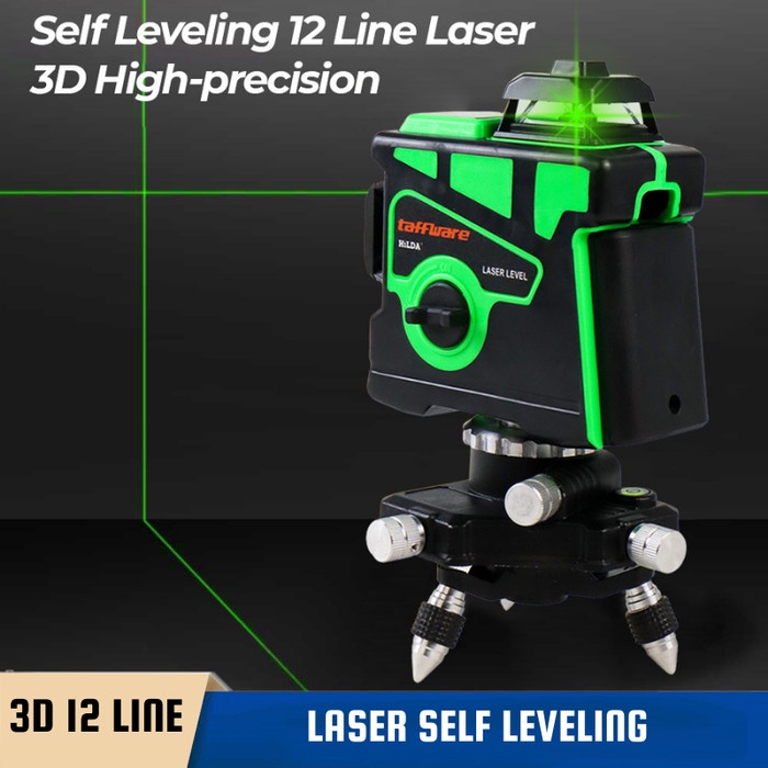 Mesin Laser Level Bangunan Self Leveling 12 Line