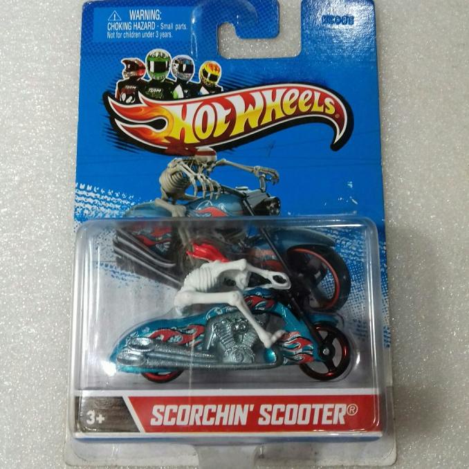 Hot Wheels Scorchin Scooter. Motorcycles With Action Figure. Antik.