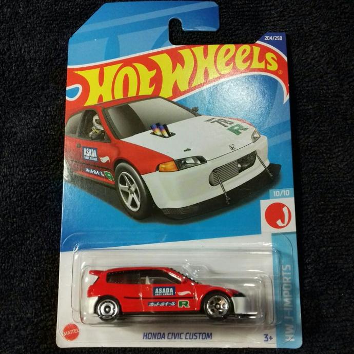 HOT WHEELS HONDA CIVIC CUSTOM. HONDA CIVIC EG GENERATION HW J-IMPORTS.