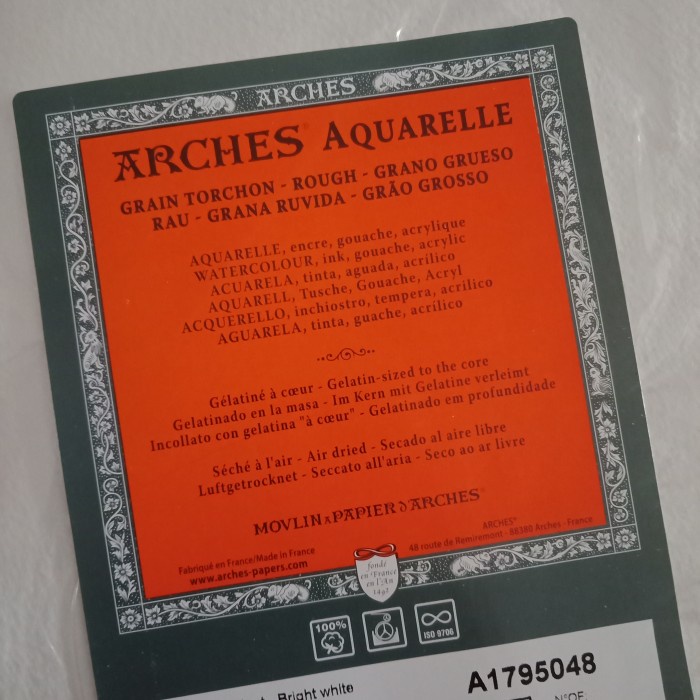 

Arches Rough 185 gsm Watercolor Paper