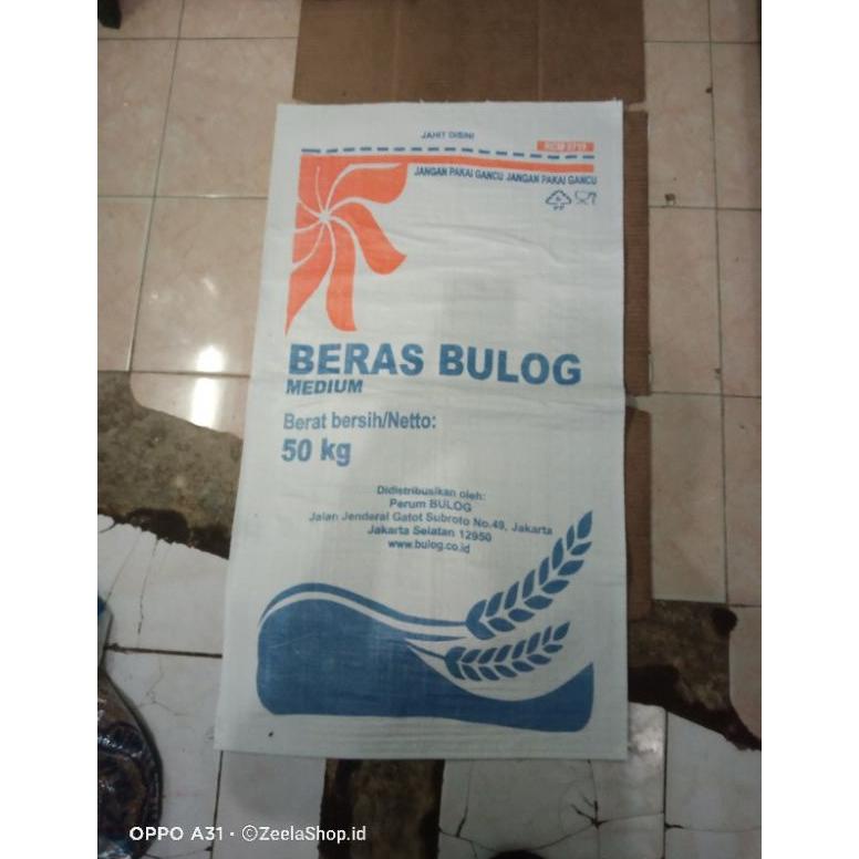 Ready karung beras Bulog 50 kg baru