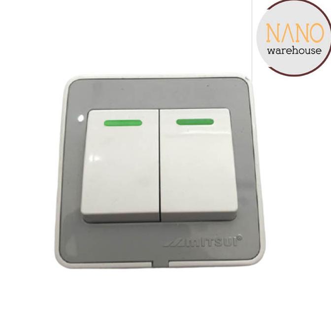 ~~~] MITSUI Saklar Seri Double OB Helios Model Petak Tahu Timbul