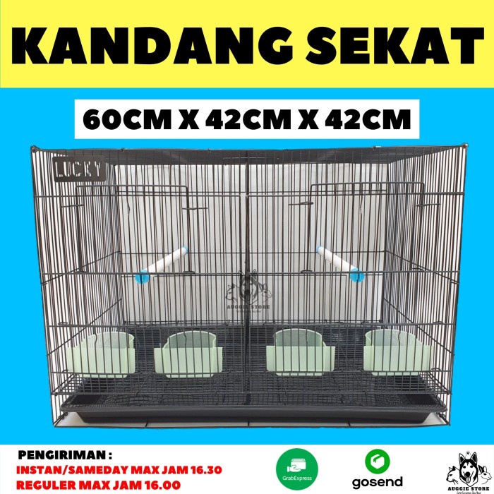 Bestseller Kandang Besi Burung Sekat Kandang Perjodohan Lovebird