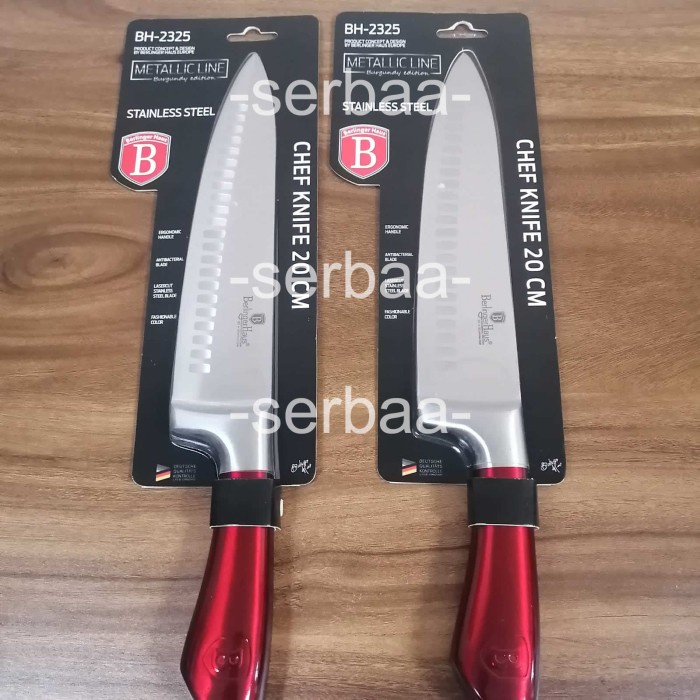 Berlinger Haus Pisau 20 Cm Bh-2325 Chef Knife Burgundy Stainless